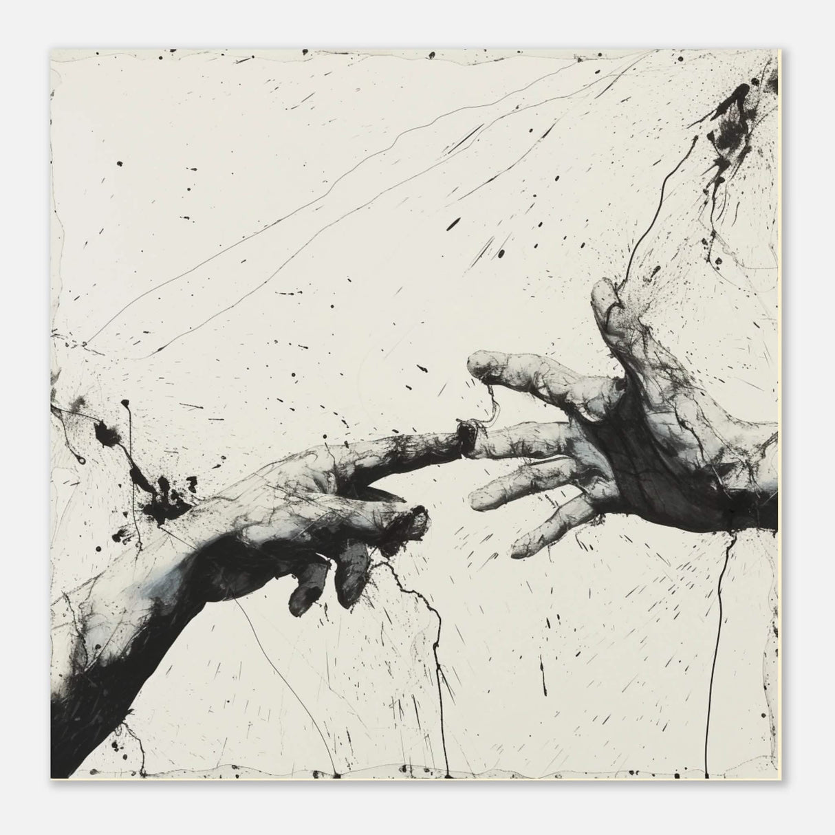 Da Vinci Modern Minimalist Art - Aluminum Print - 40x40 cm / 16x16″ -