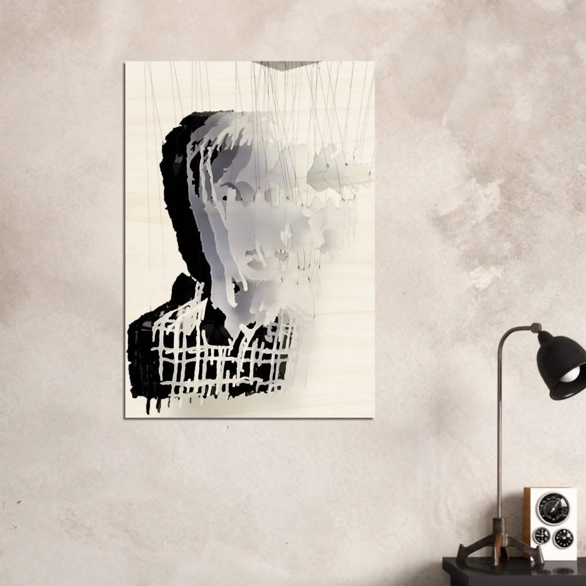 Da Vinci Modern Minimalist Wall Art - Wood Prints - 70x100 cm / 28x40″ - 20 mm