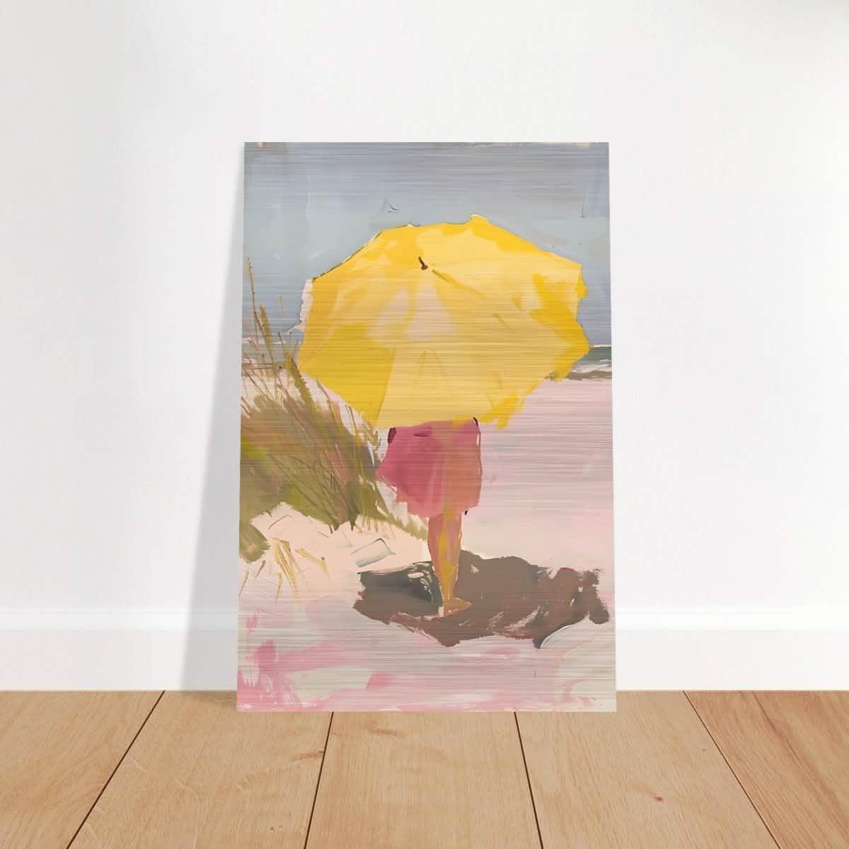 Da Vinci Modern Minimalist Wall Art - Brushed Aluminum Print - 40x60 cm / 16x24″ -