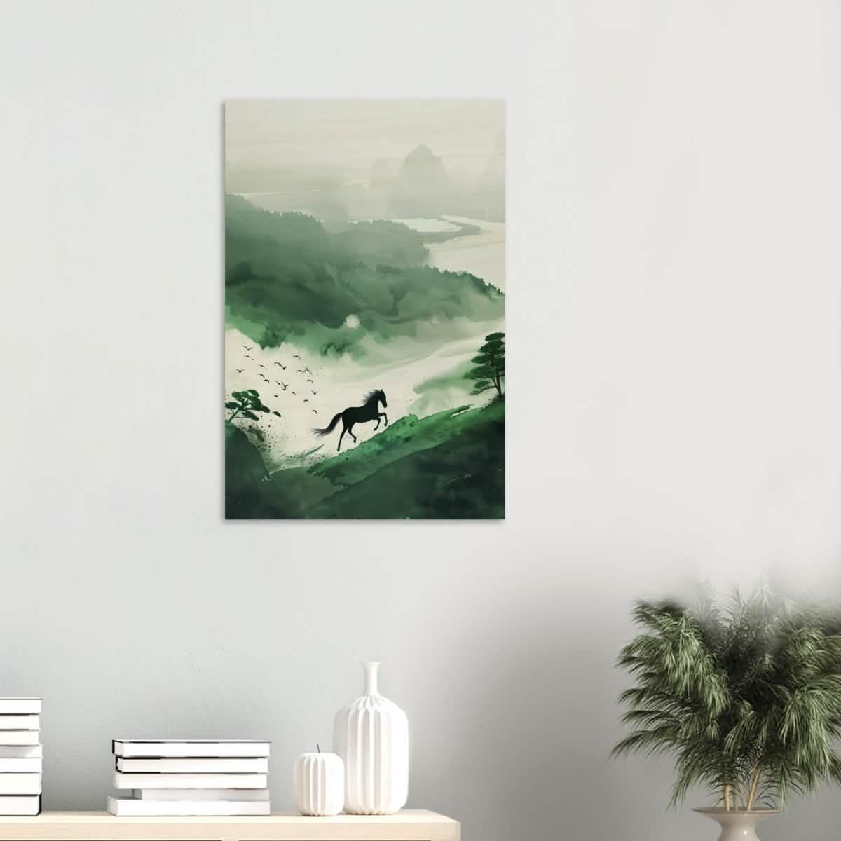 Da Vinci Modern Minimalist Wall Art - Wood Prints - 50x75 cm / 20x30″ - 20 mm