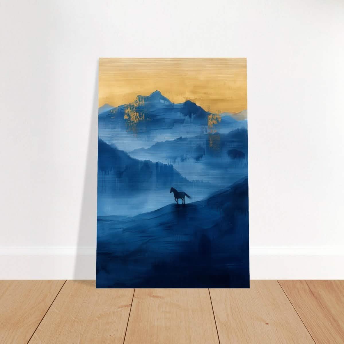 Da Vinci Modern Minimalist Wall Art - Brushed Aluminum Print - 50x75 cm / 20x30″ -