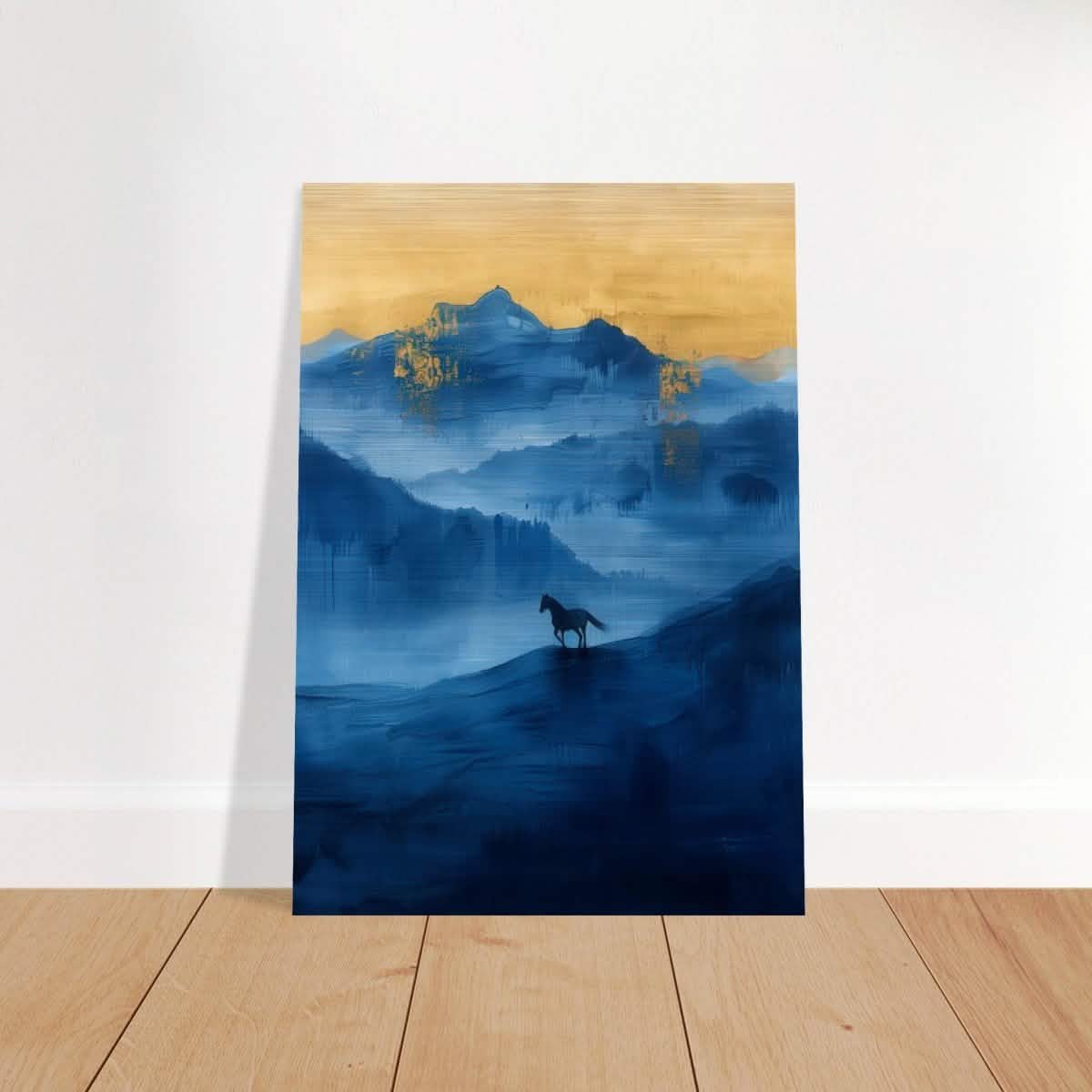 Da Vinci Modern Minimalist Wall Art - Brushed Aluminum Print - 70x100 cm / 28x40″ -