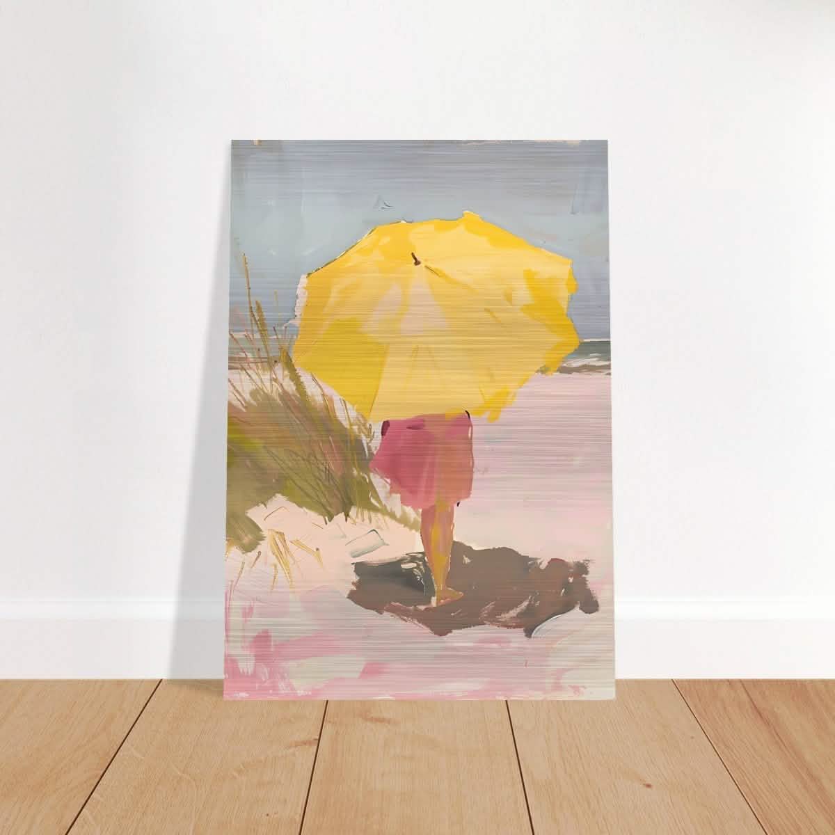 Da Vinci Modern Minimalist Wall Art - Brushed Aluminum Print - 70x100 cm / 28x40″ -