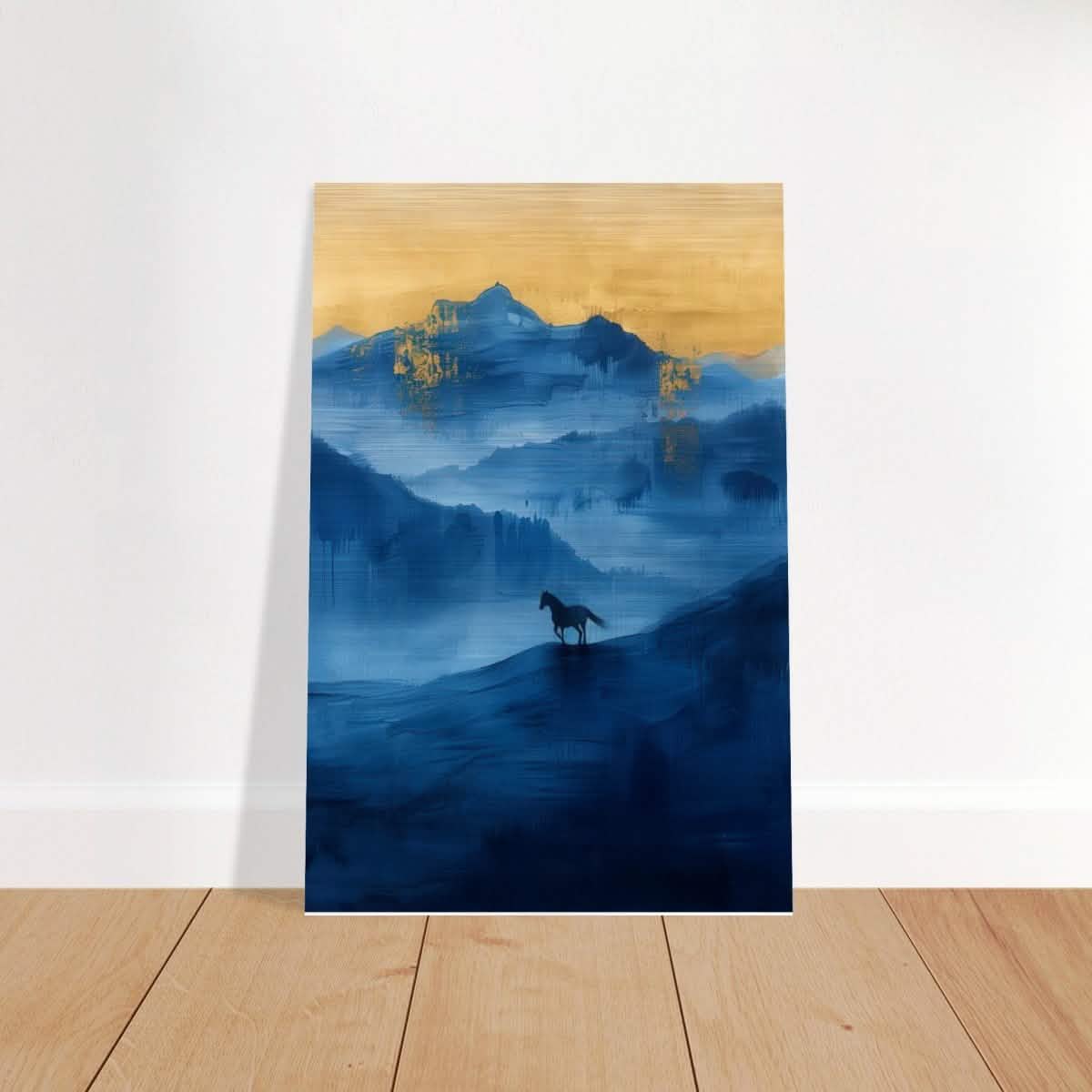 Da Vinci Modern Minimalist Wall Art - Brushed Aluminum Print - 30x45 cm / 12x18″ -