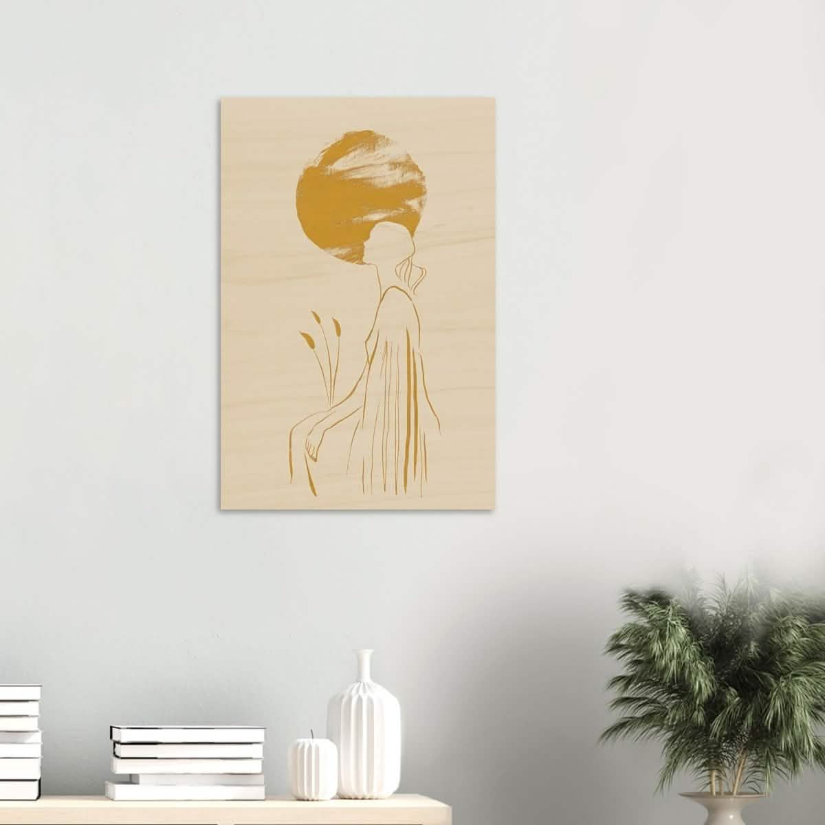 Da Vinci Modern Minimalist Wall Art - Wood Prints - 50x75 cm / 20x30″ - 10 mm