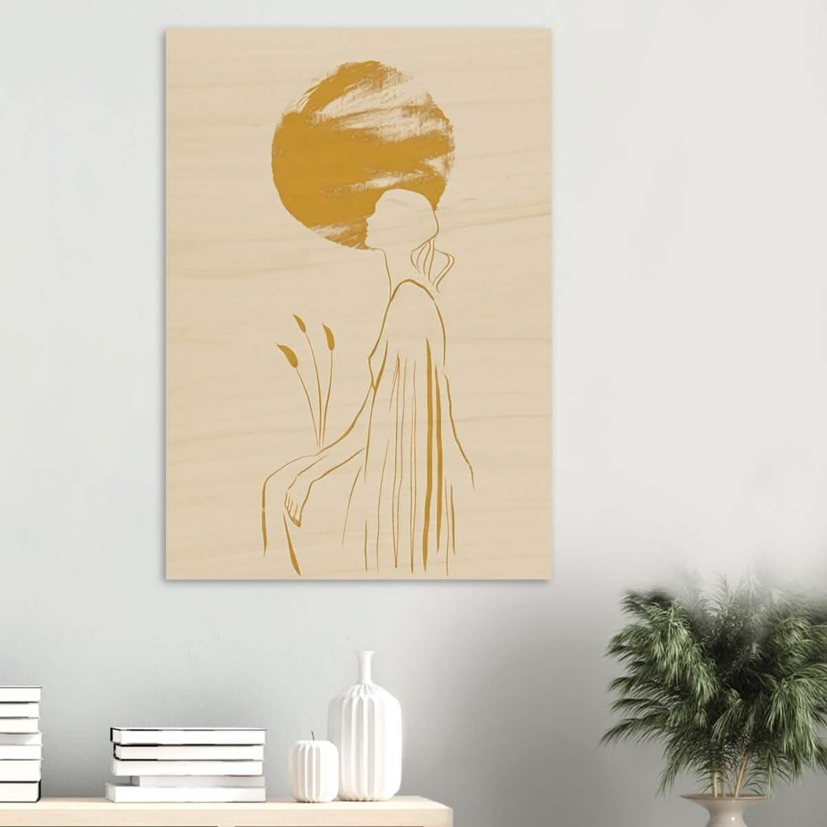 Da Vinci Modern Minimalist Wall Art - Wood Prints - 70x100 cm / 28x40″ - 20 mm