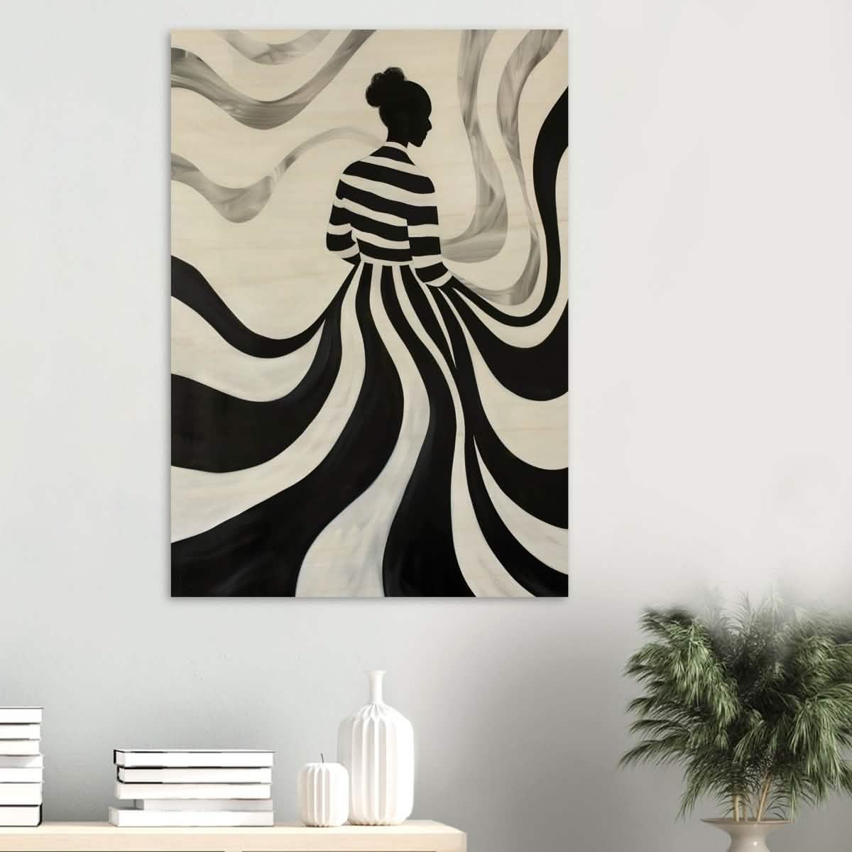 Da Vinci Modern Minimalist Wall Art - Wood Prints - 70x100 cm / 28x40″ - 20 mm