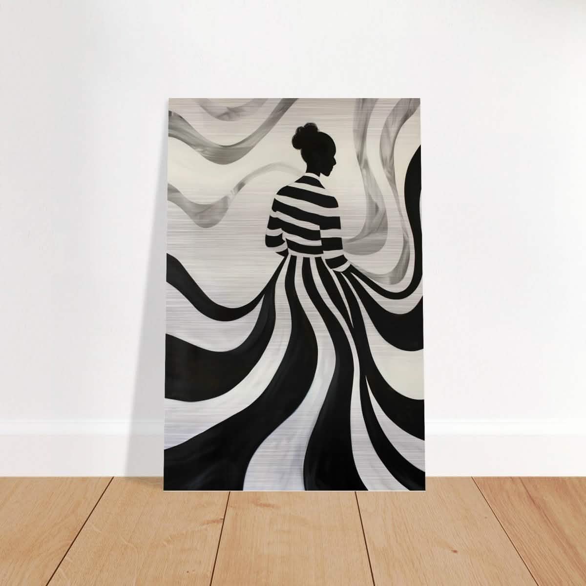 Da Vinci Modern Minimalist Wall Art - Brushed Aluminum Print - 50x75 cm / 20x30″ -