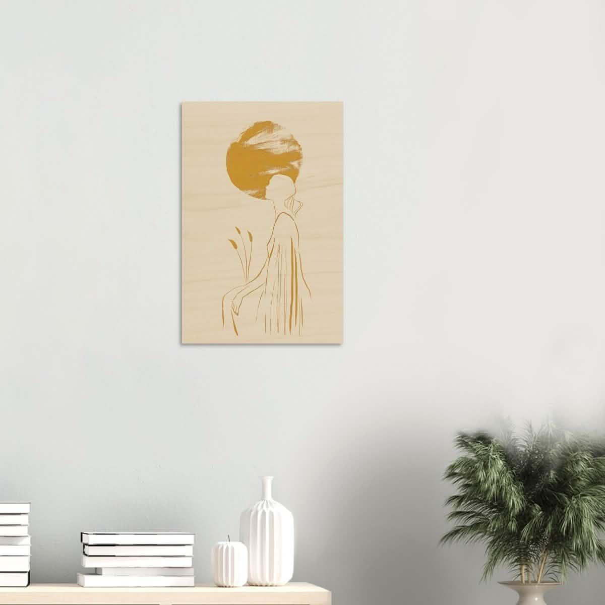 Da Vinci Modern Minimalist Wall Art - Wood Prints - 40x60 cm / 16x24″ - 10 mm