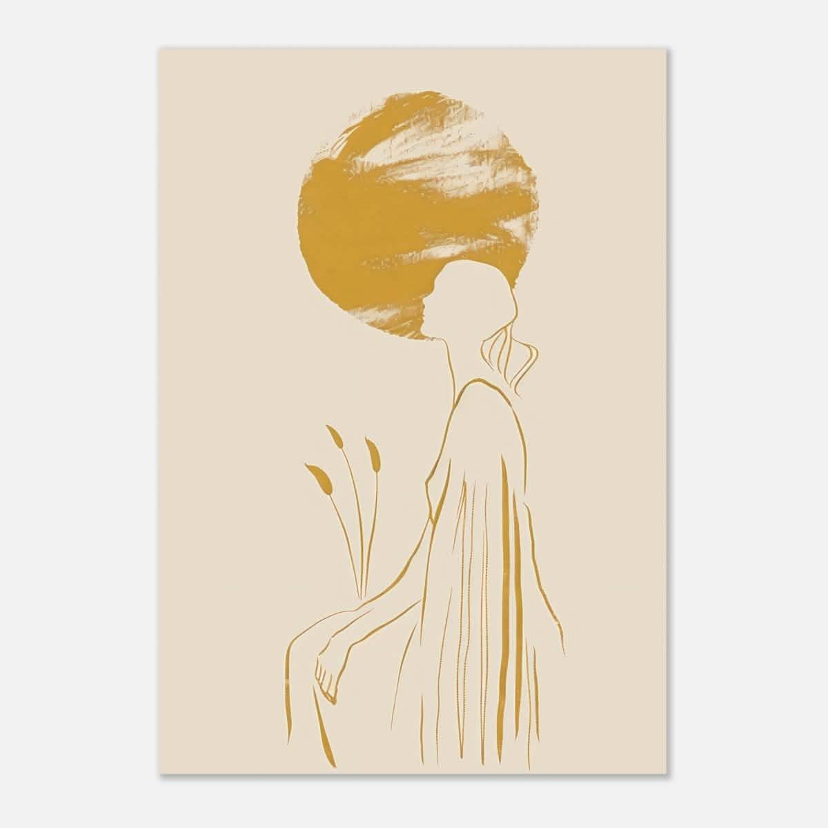 Da Vinci Modern Minimalist Wall Art - Aluminum Print - 70x100 cm / 28x40″ -