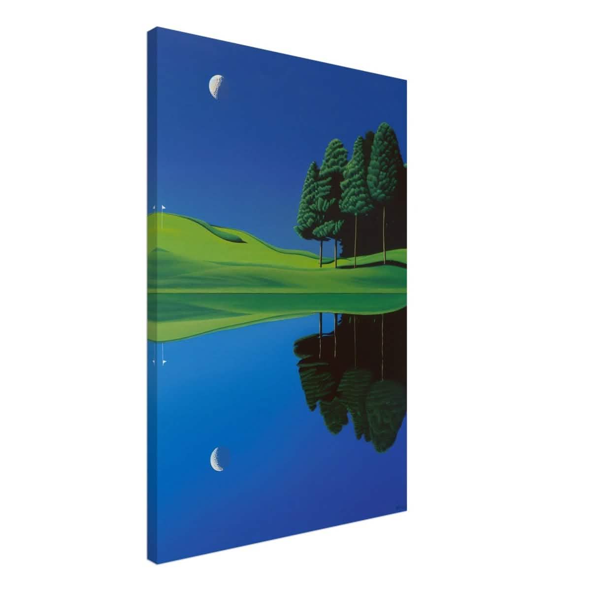 Da Vinci Modern Nature Art Wall art print | Night at the lake - Acrylic Print - 30x45 cm / 12x18″ -