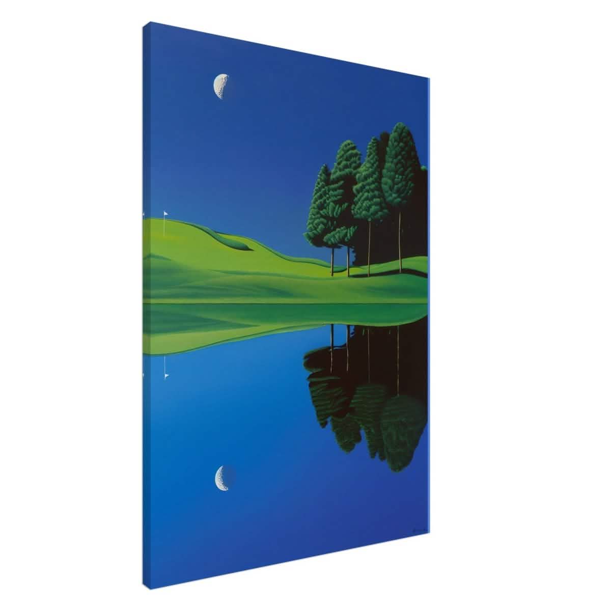 Da Vinci Modern Nature Art Wall art print | Night at the lake - Acrylic Print - 30x45 cm / 12x18″ -