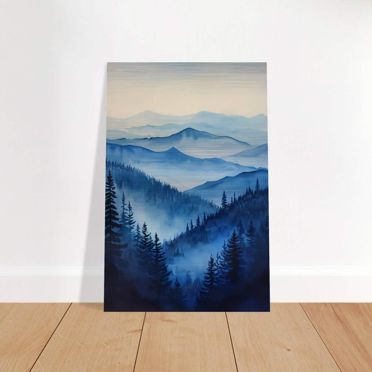 Da Vinci Modern Nature Wall art Print | Modern Wall art Print | Blue Mountain - Acrylic Print - 30x45 cm / 12x18″ -