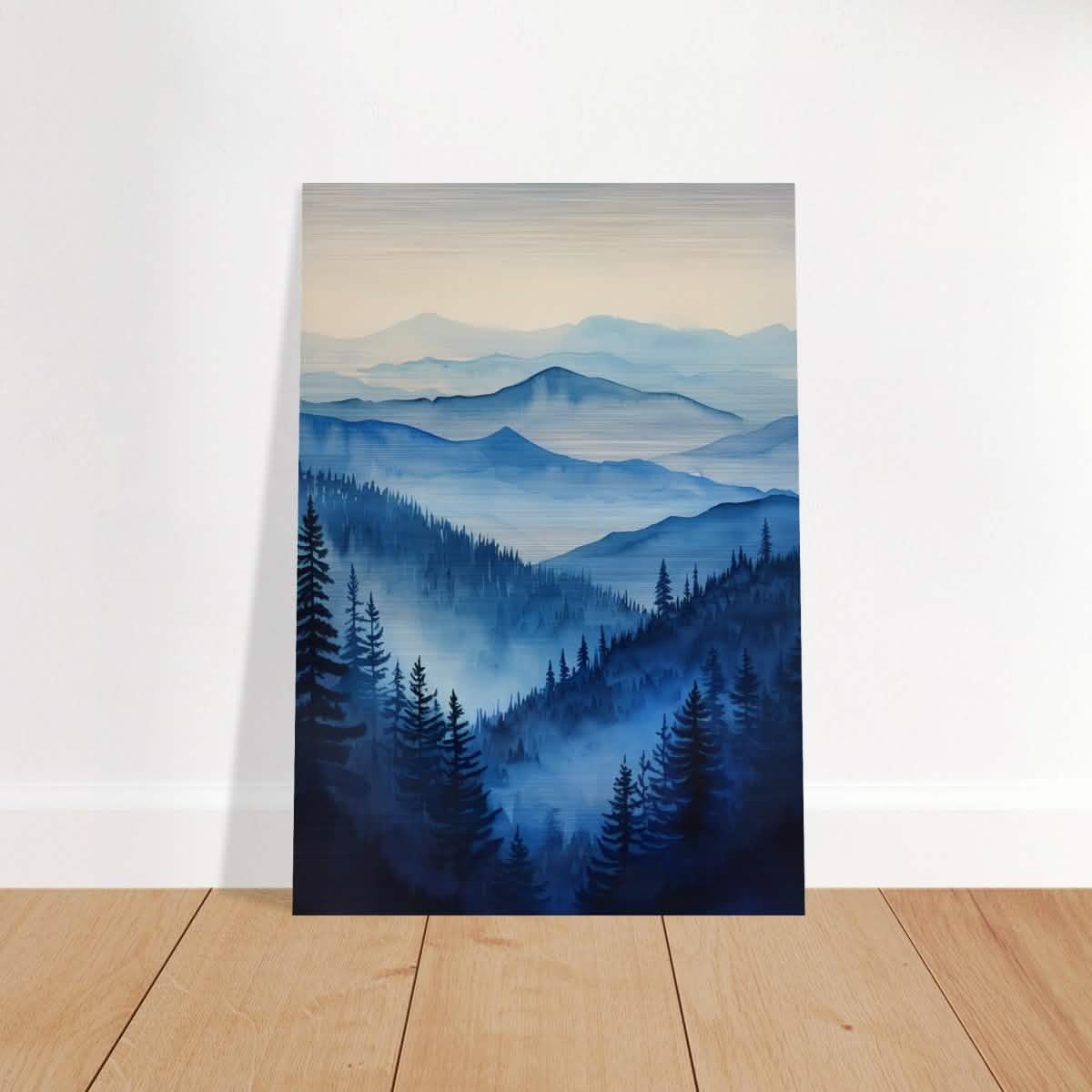 Da Vinci Modern Nature Wall art Print | Modern Wall art Print | Blue Mountain - Acrylic Print - 30x45 cm / 12x18″ -