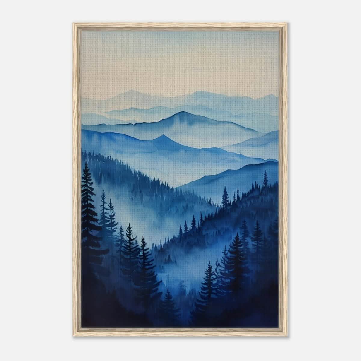 Da Vinci Modern Nature Wall art Print | Modern Wall art Print | Blue Mountain - Acrylic Print - 30x45 cm / 12x18″ -