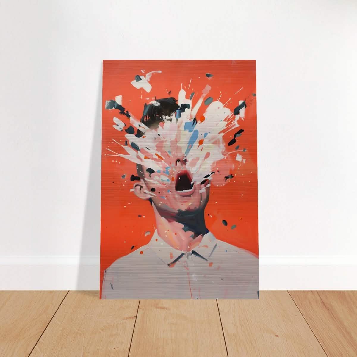 Da Vinci Modern Pop art Wall Art - Brushed Aluminum Print - 30x45 cm / 12x18″ -