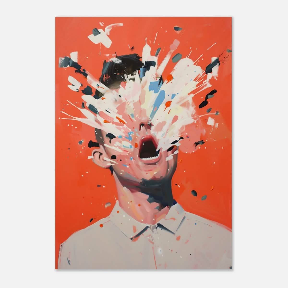 Da Vinci Modern Pop art Wall Art - Aluminum Print - 70x100 cm / 28x40″ -