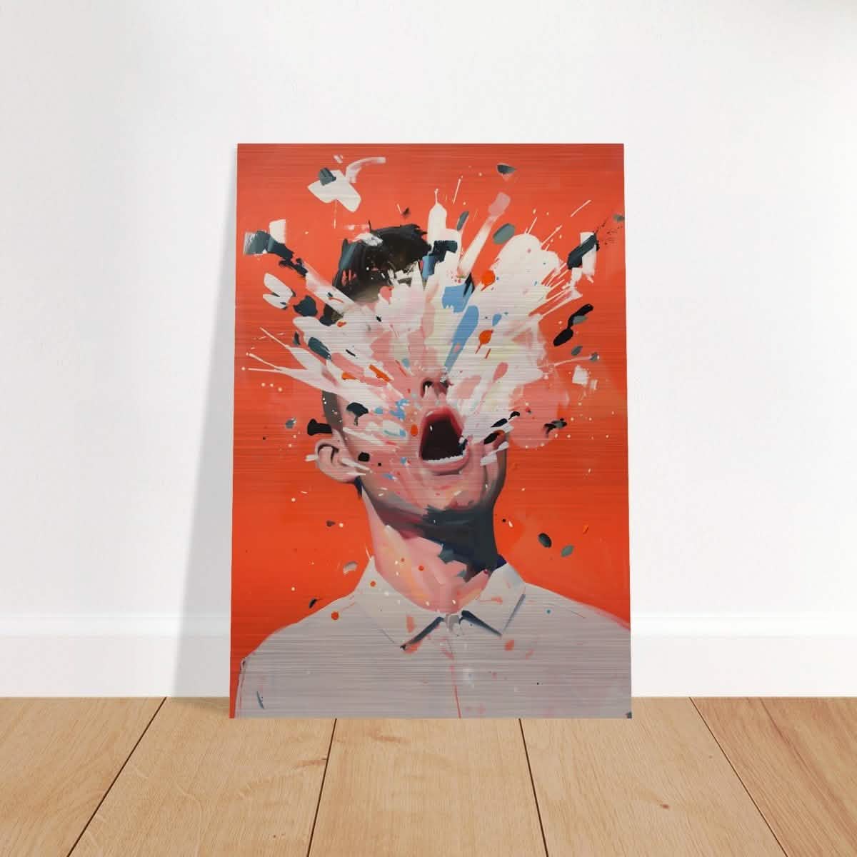 Da Vinci Modern Pop art Wall Art - Brushed Aluminum Print - 70x100 cm / 28x40″ -