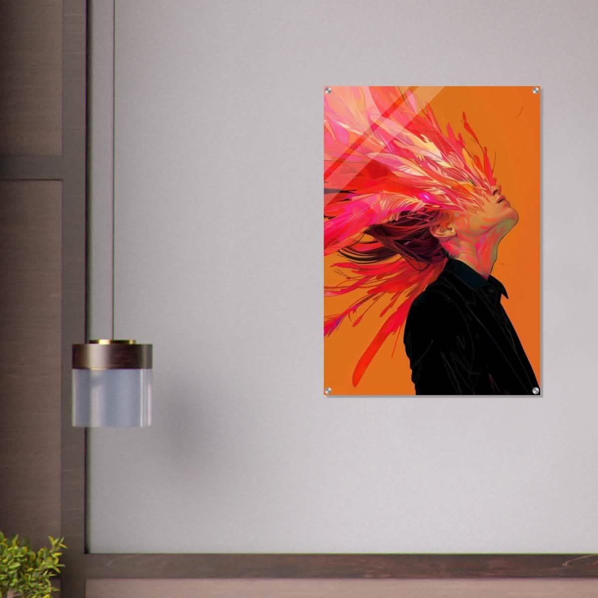 Da Vinci Modern Pop art Wall Art - Acrylic Print - 70x100 cm / 28x40″ -