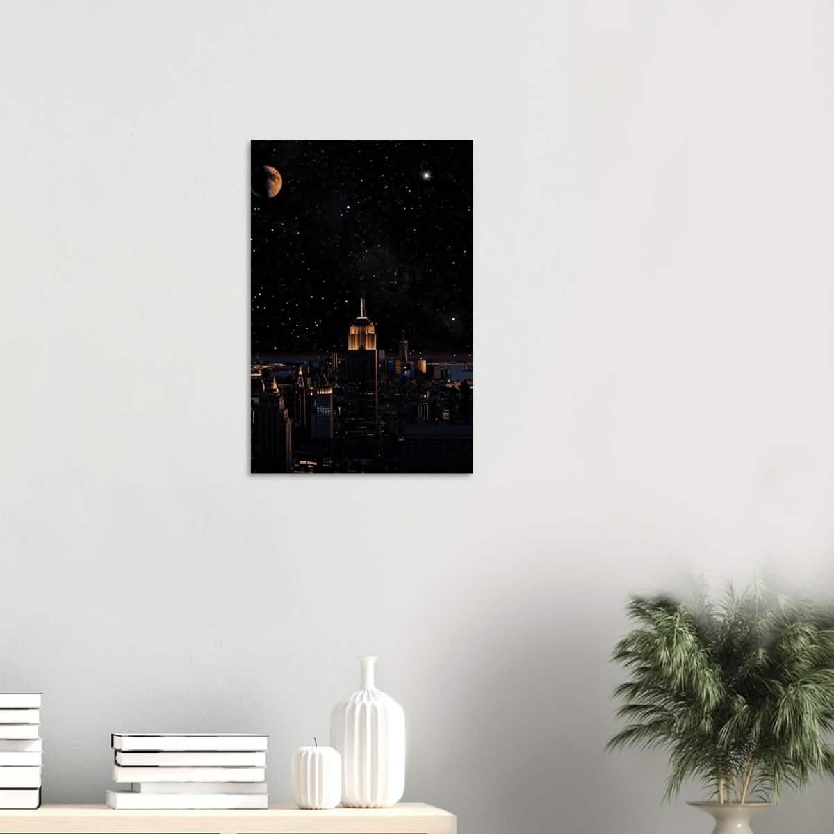 Da Vinci Modern Wall Art | Night - Wood Prints - 40x60 cm / 16x24″ - 20 mm