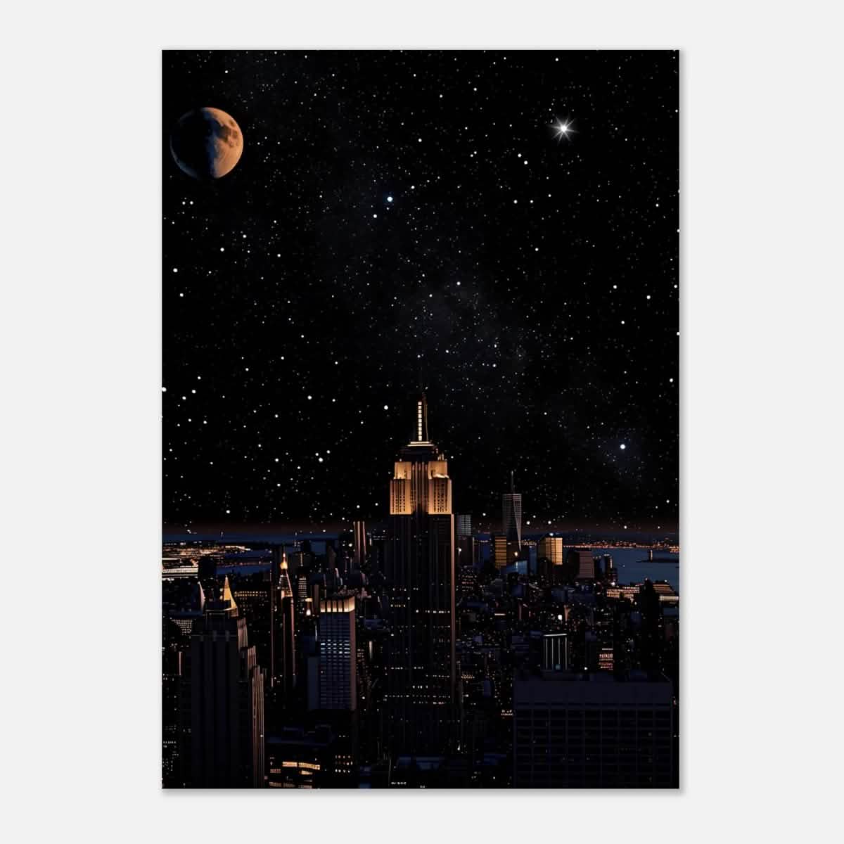 Da Vinci Modern Wall Art | Night - Aluminum Print - 70x100 cm / 28x40″ -