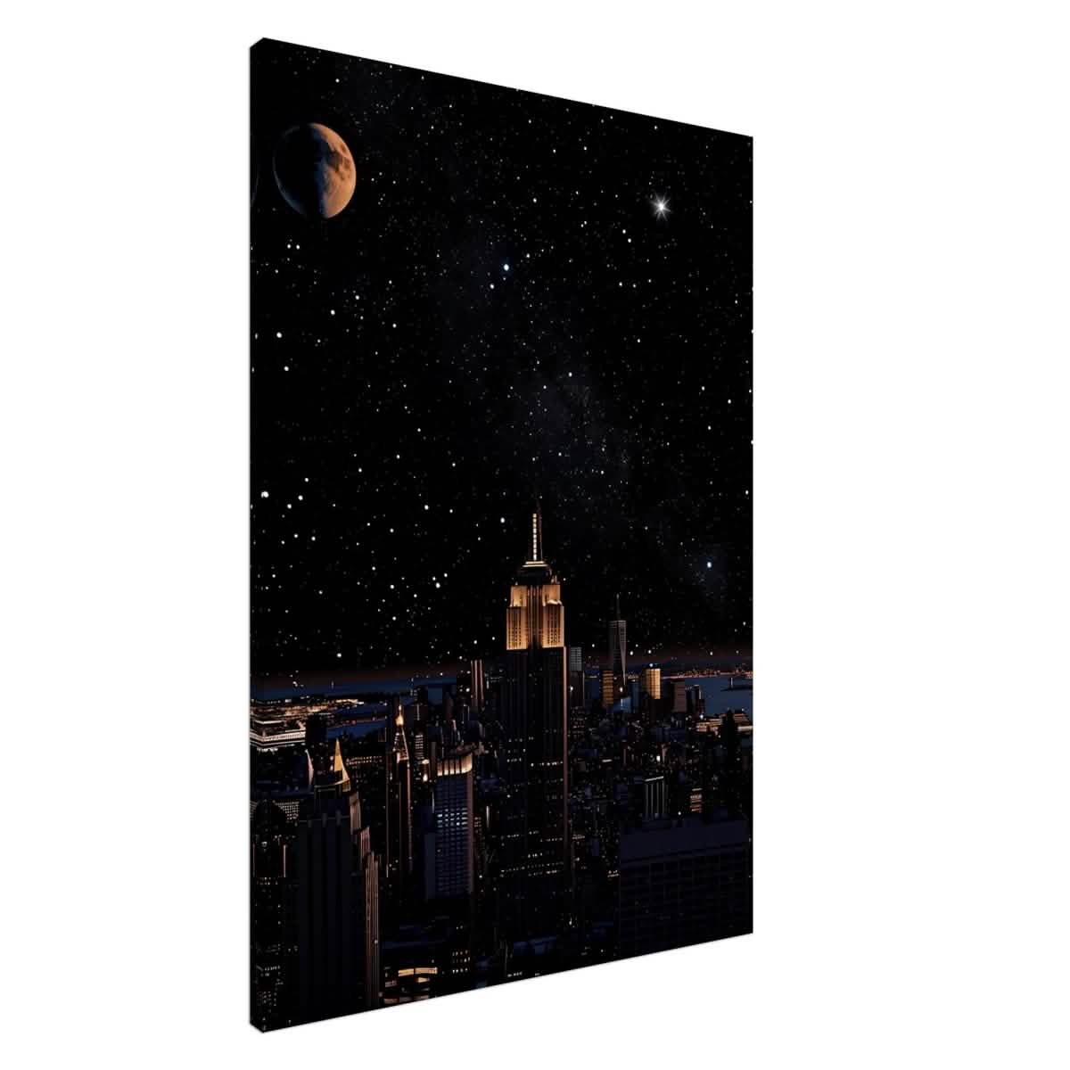 Da Vinci Modern Wall Art | Night - Canvas - 70x100 cm / 28x40″ - Slim