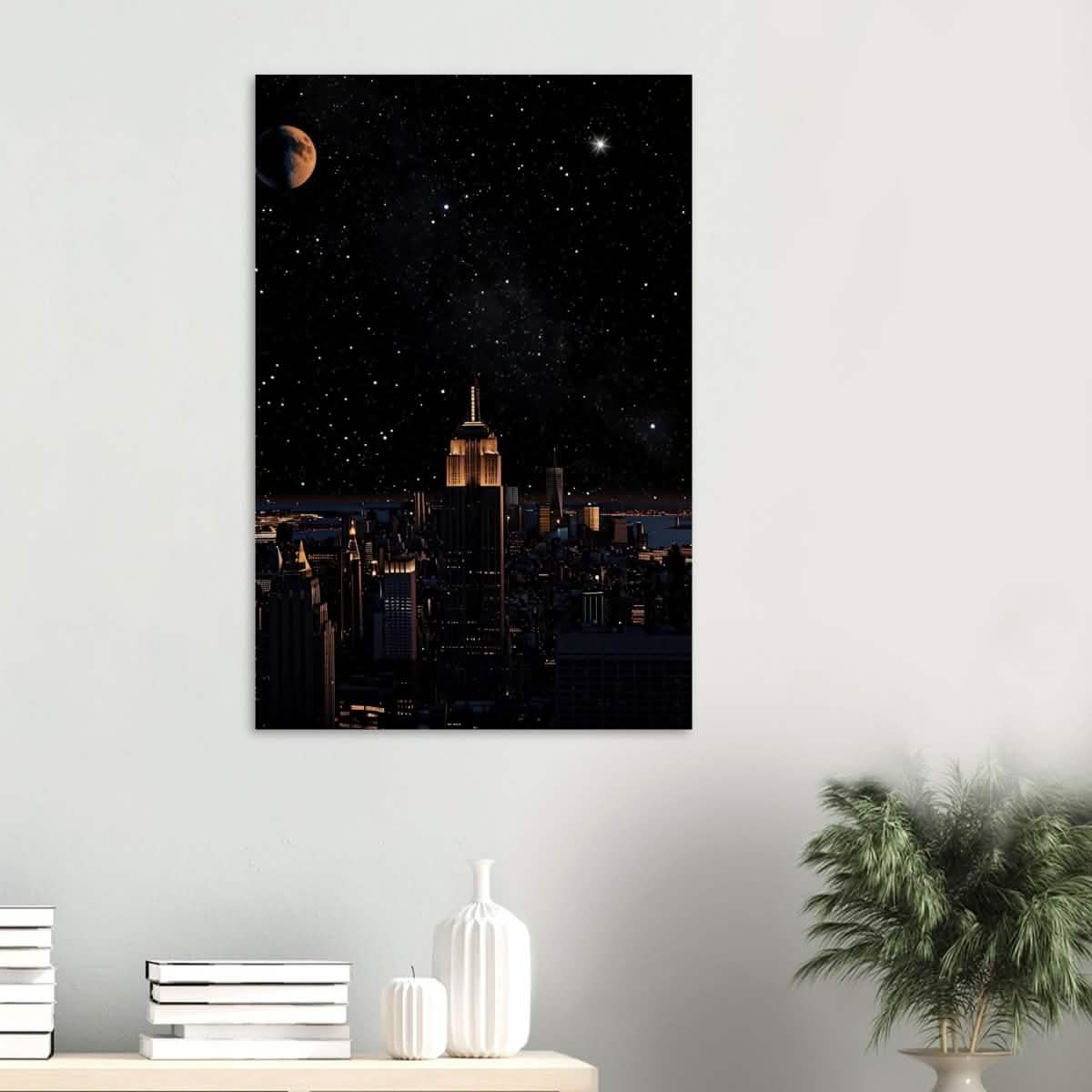 Da Vinci Modern Wall Art | Night - Wood Prints - 60x90 cm / 24x36″ - 20 mm