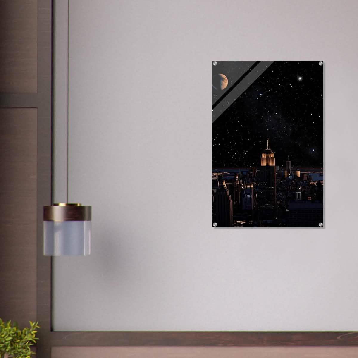Da Vinci Modern Wall Art | Night - Acrylic Print - 60x90 cm / 24x36″ -