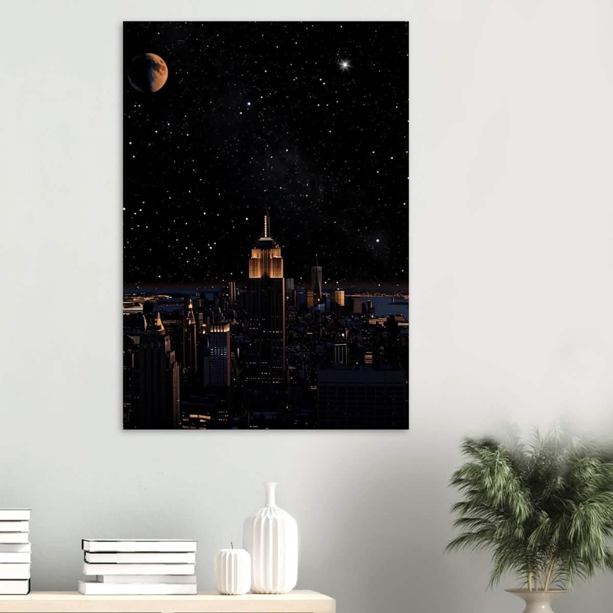 Da Vinci Modern Wall Art | Night - Wood Prints - 70x100 cm / 28x40″ - 20 mm