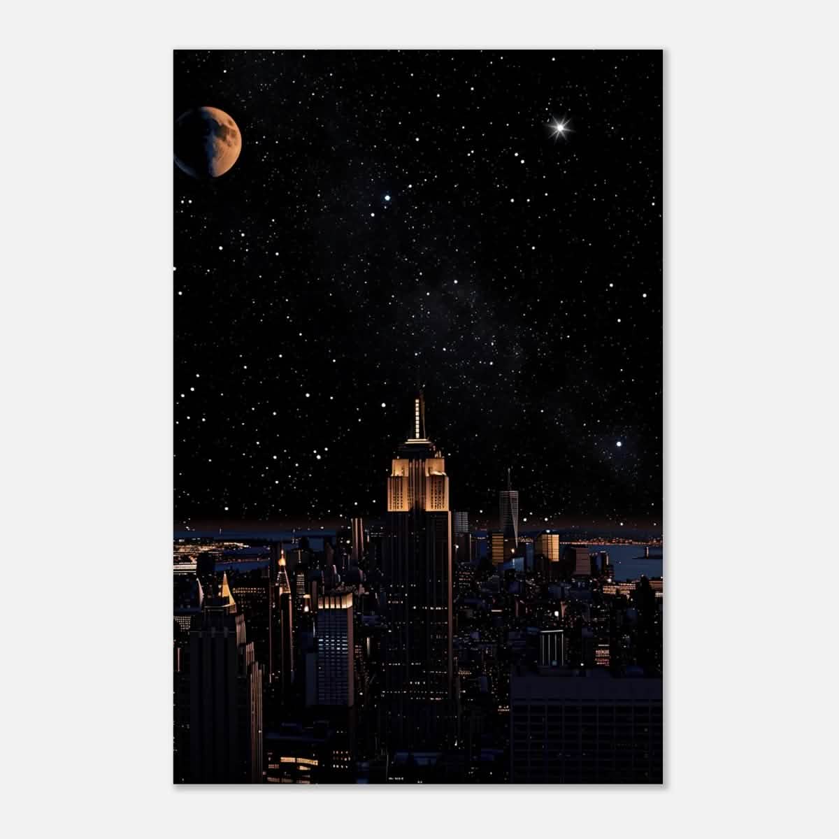 Da Vinci Modern Wall Art | Night - Aluminum Print - 60x90 cm / 24x36″ -