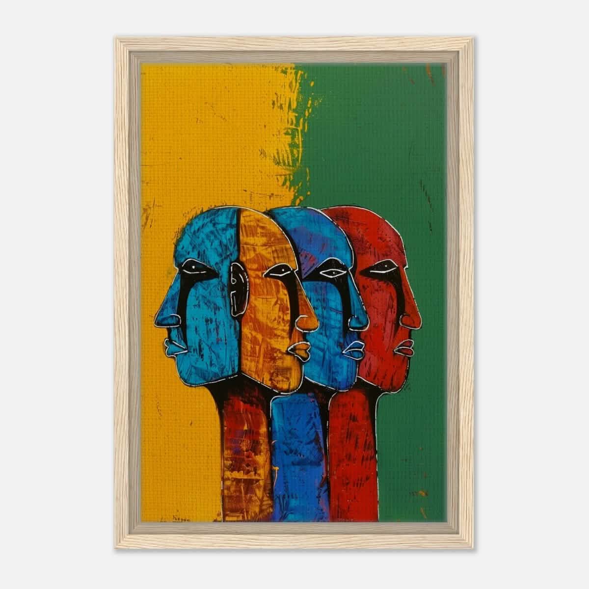 Da Vinci Modern Wall art Print | Eclectic Expressions - Framed Canvas - 30x45 cm / 12x18″ - Wood frame