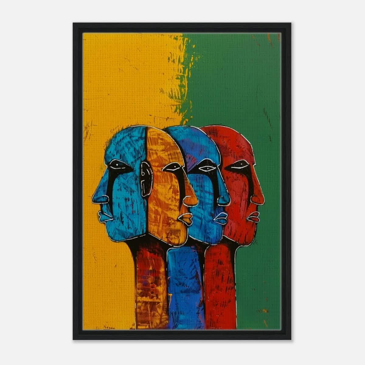 Da Vinci Modern Wall art Print | Eclectic Expressions - Framed Canvas - 50x75 cm / 20x30″ - Black frame