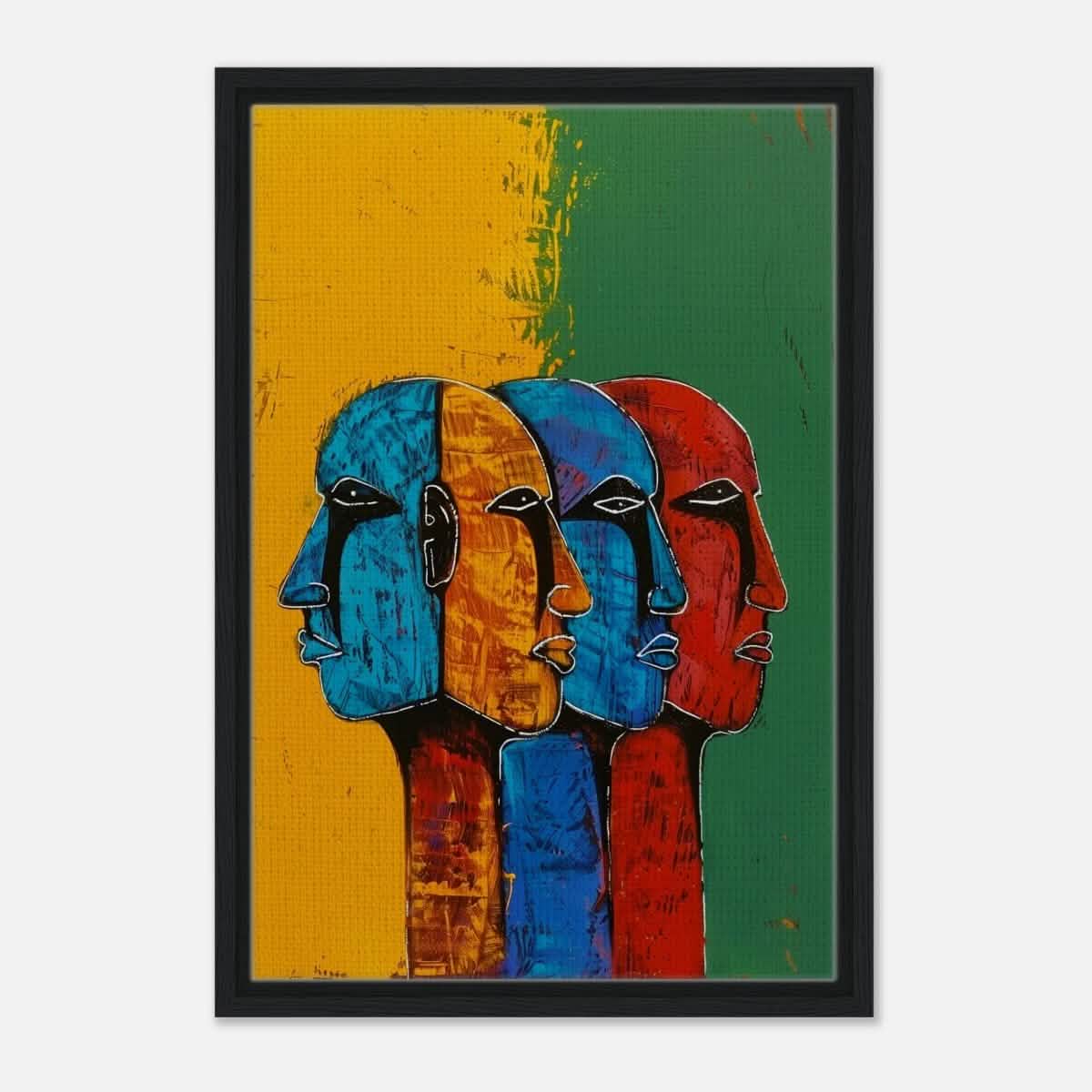 Da Vinci Modern Wall art Print | Eclectic Expressions - Framed Canvas - 40x60 cm / 16x24″ - Black frame