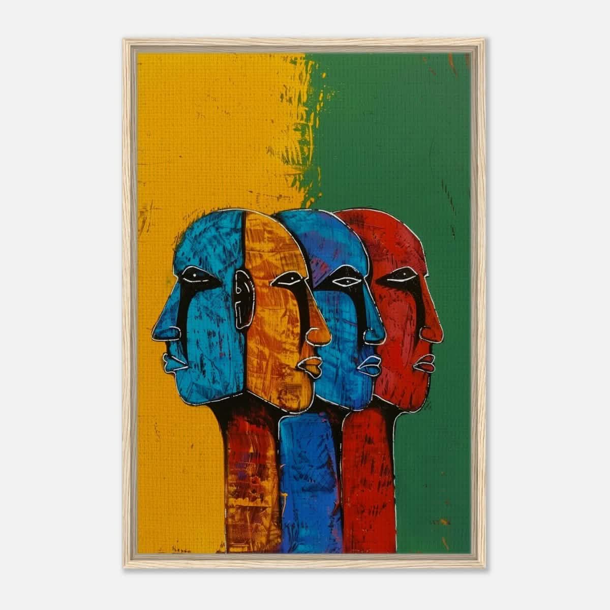 Da Vinci Modern Wall art Print | Eclectic Expressions - Framed Canvas - 60x90 cm / 24x36″ - Wood frame