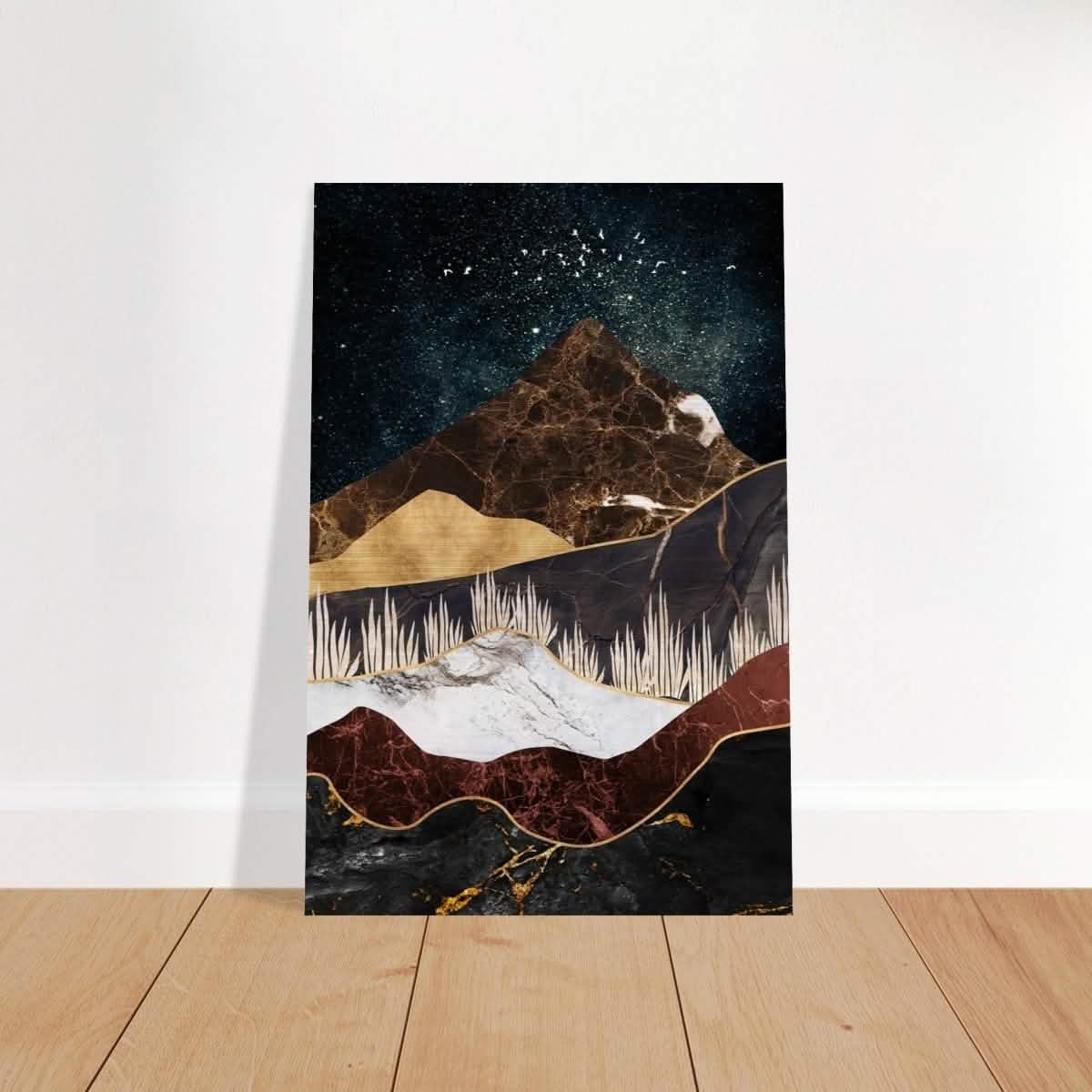 Da Vinci Modern Wall art Print | Modern Wall art Print - Brushed Aluminum Print - 30x45 cm / 12x18″ -