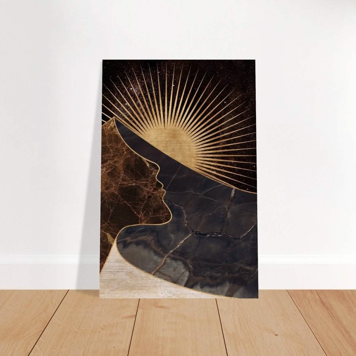 Da Vinci Modern Wall art Print | Modern Wall art Print - Brushed Aluminum Print - 30x45 cm / 12x18″ -