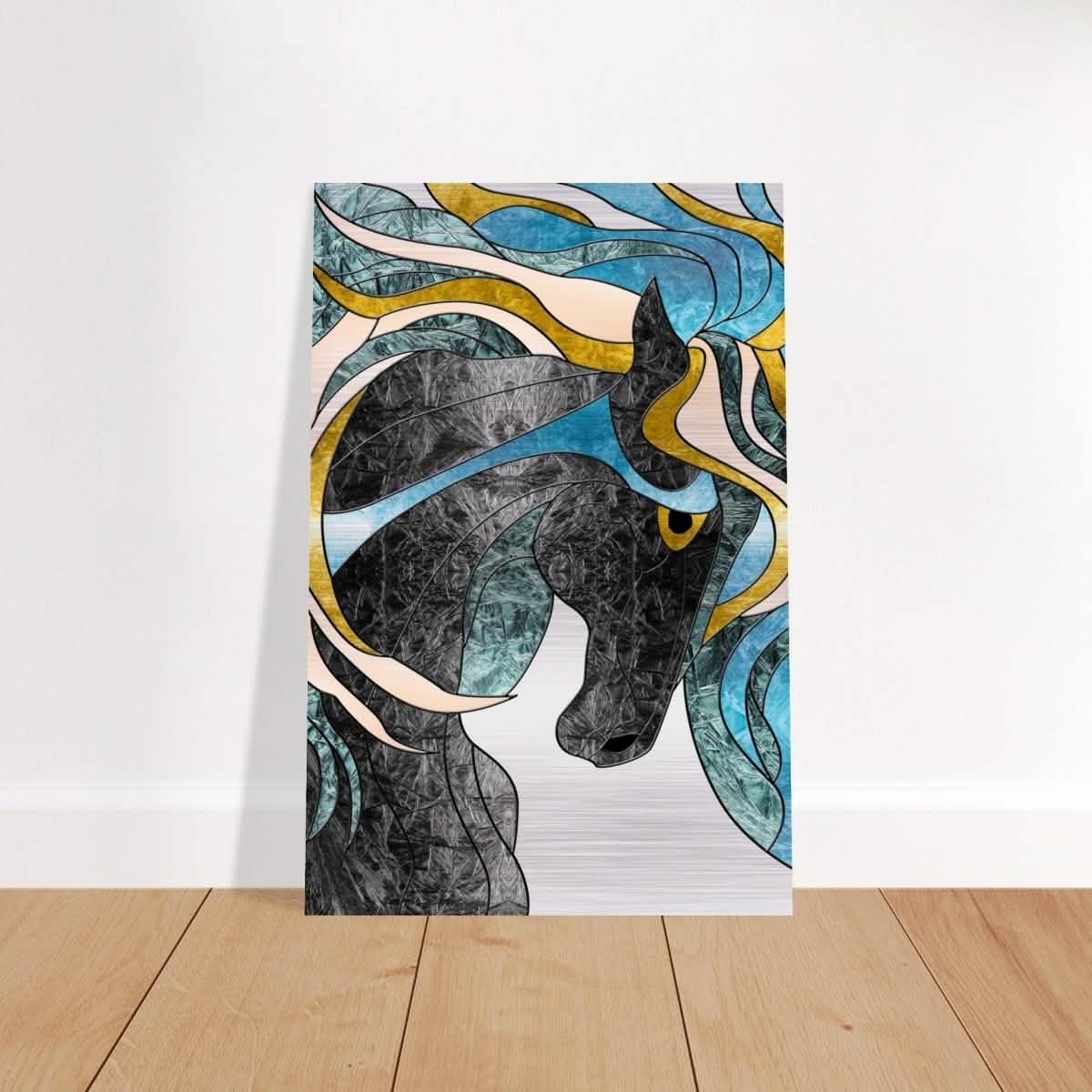 Da Vinci Modern Wall art Print | Modern Wall art Print - Brushed Aluminum Print - 30x45 cm / 12x18″ -