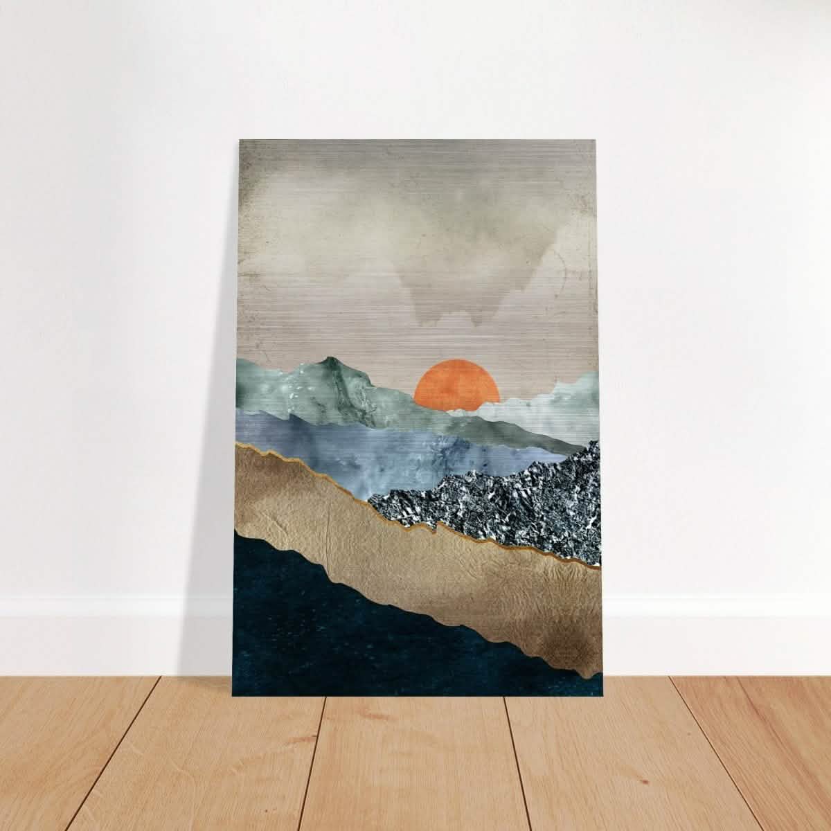 Da Vinci Modern Wall art Print | Modern Wall art Print - Brushed Aluminum Print - 30x45 cm / 12x18″ -