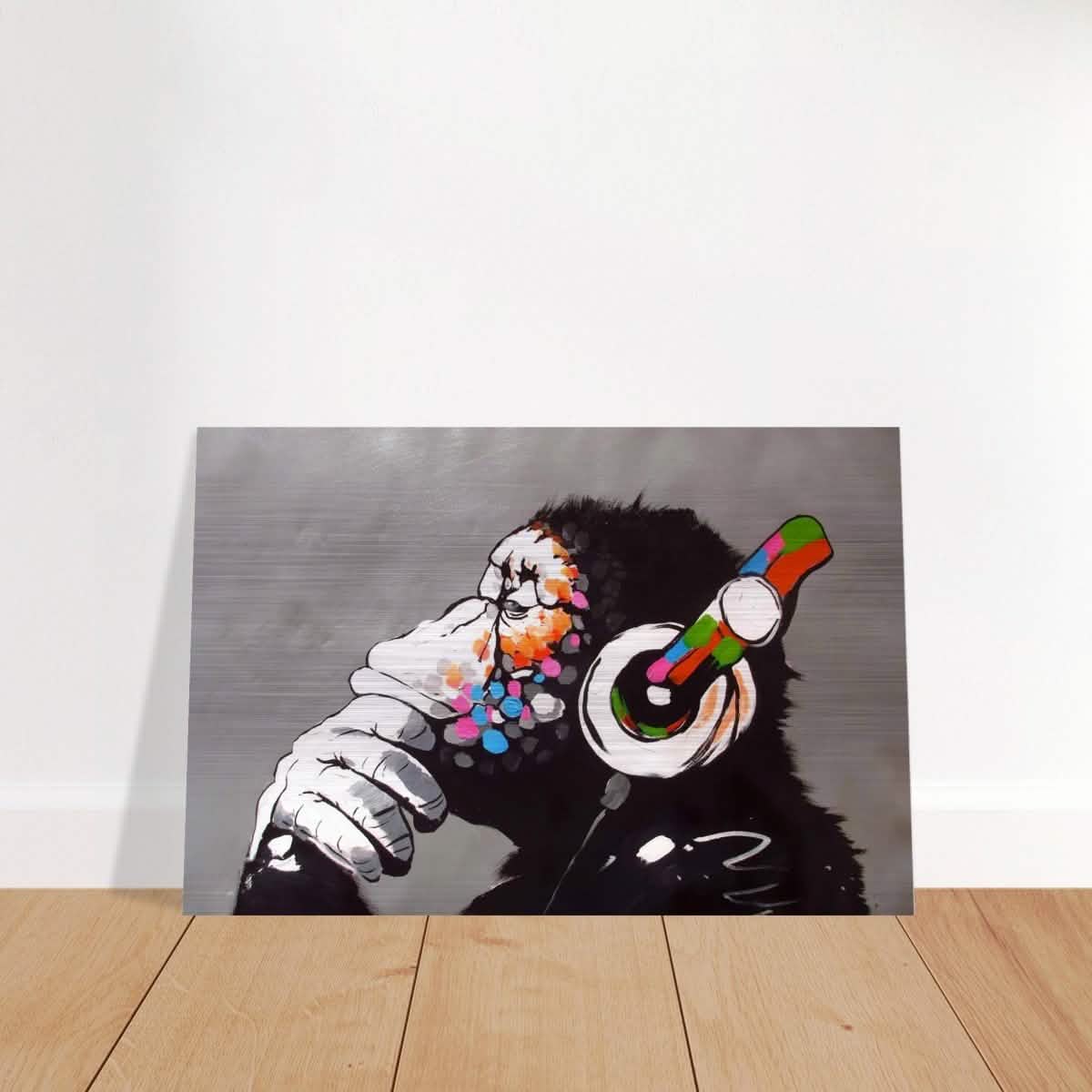 Da Vinci Modern Wall Art | Street Art - Brushed Aluminum Print - 40x60 cm / 16x24″ -