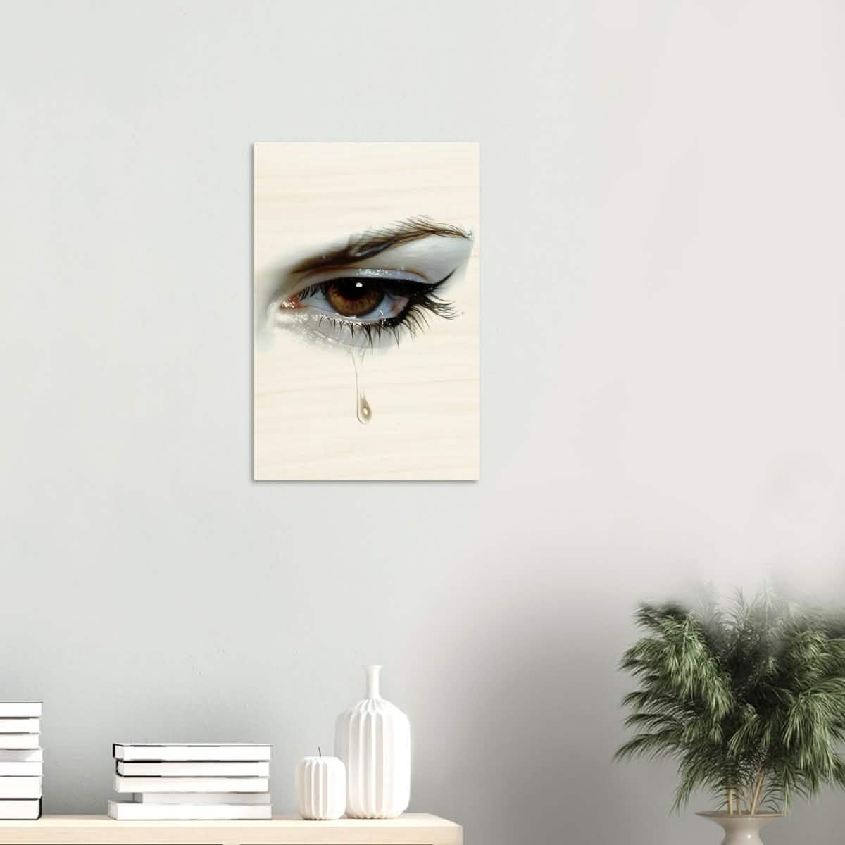 Da Vinci Modern Wall Art | Tears - Wood Prints - 40x60 cm / 16x24″ - 10 mm