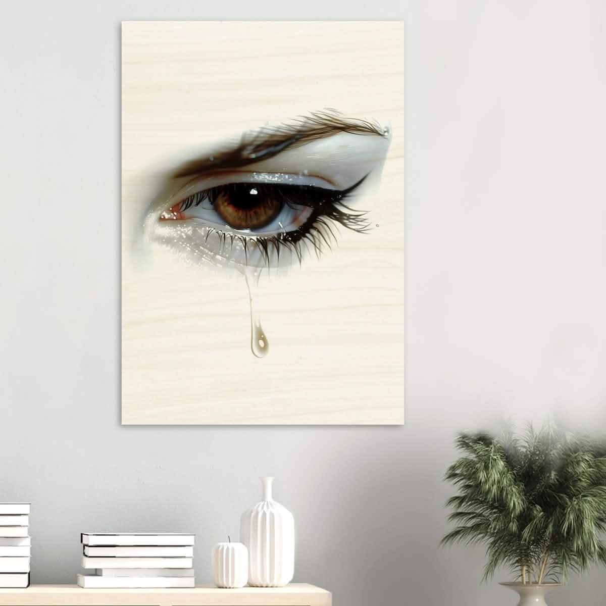 Da Vinci Modern Wall Art | Tears - Wood Prints - 70x100 cm / 28x40″ - 10 mm