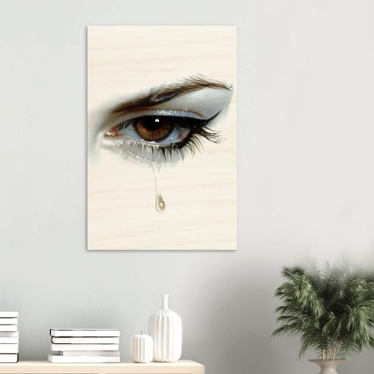 Da Vinci Modern Wall Art | Tears - Wood Prints - 60x90 cm / 24x36″ - 10 mm