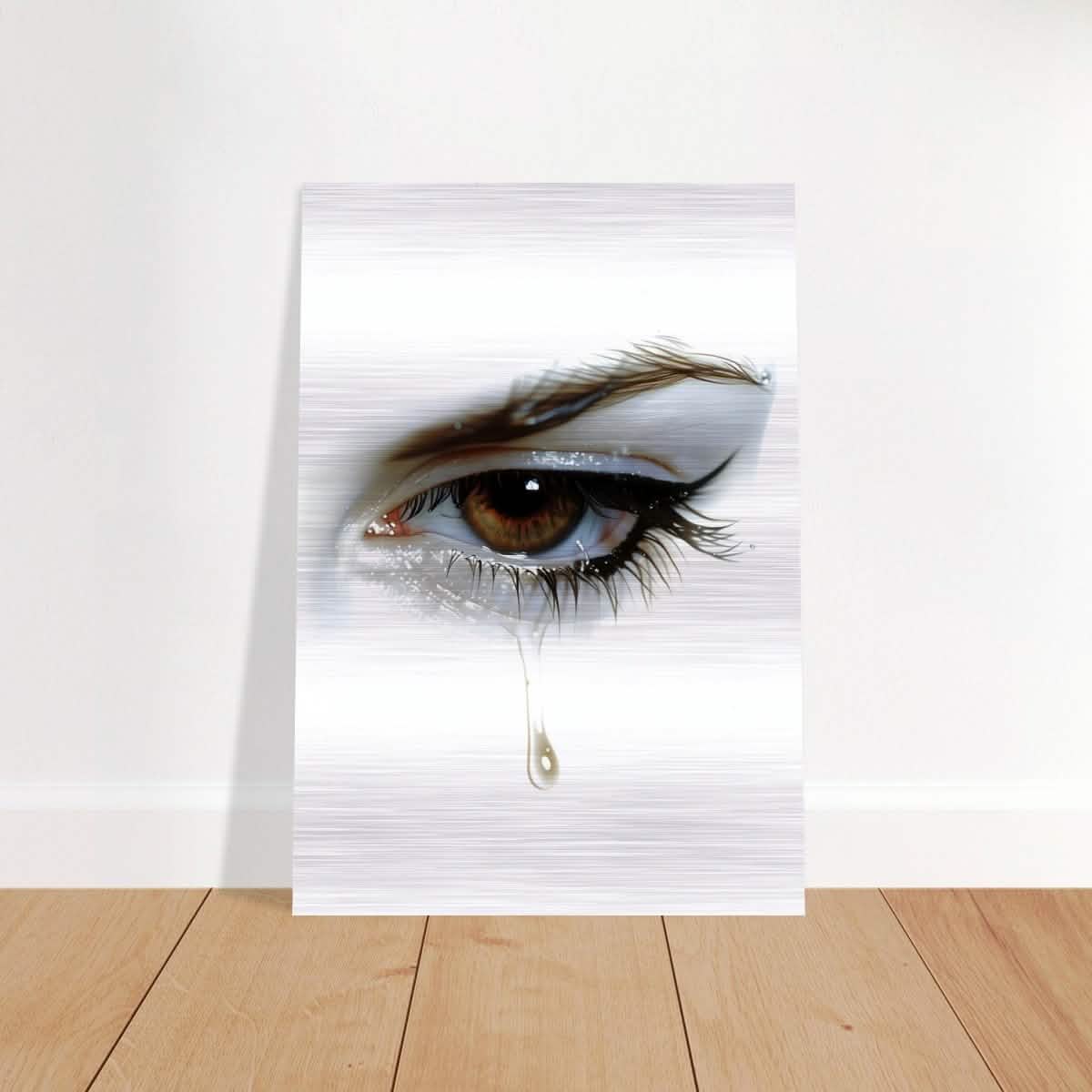 Da Vinci Modern Wall Art | Tears - Brushed Aluminum Print - 70x100 cm / 28x40″ -