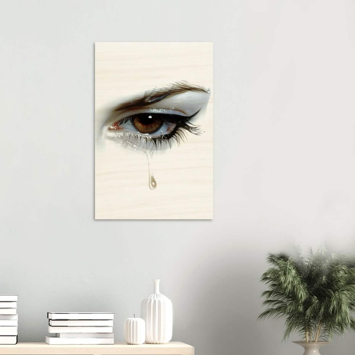 Da Vinci Modern Wall Art | Tears - Wood Prints - 50x75 cm / 20x30″ - 20 mm