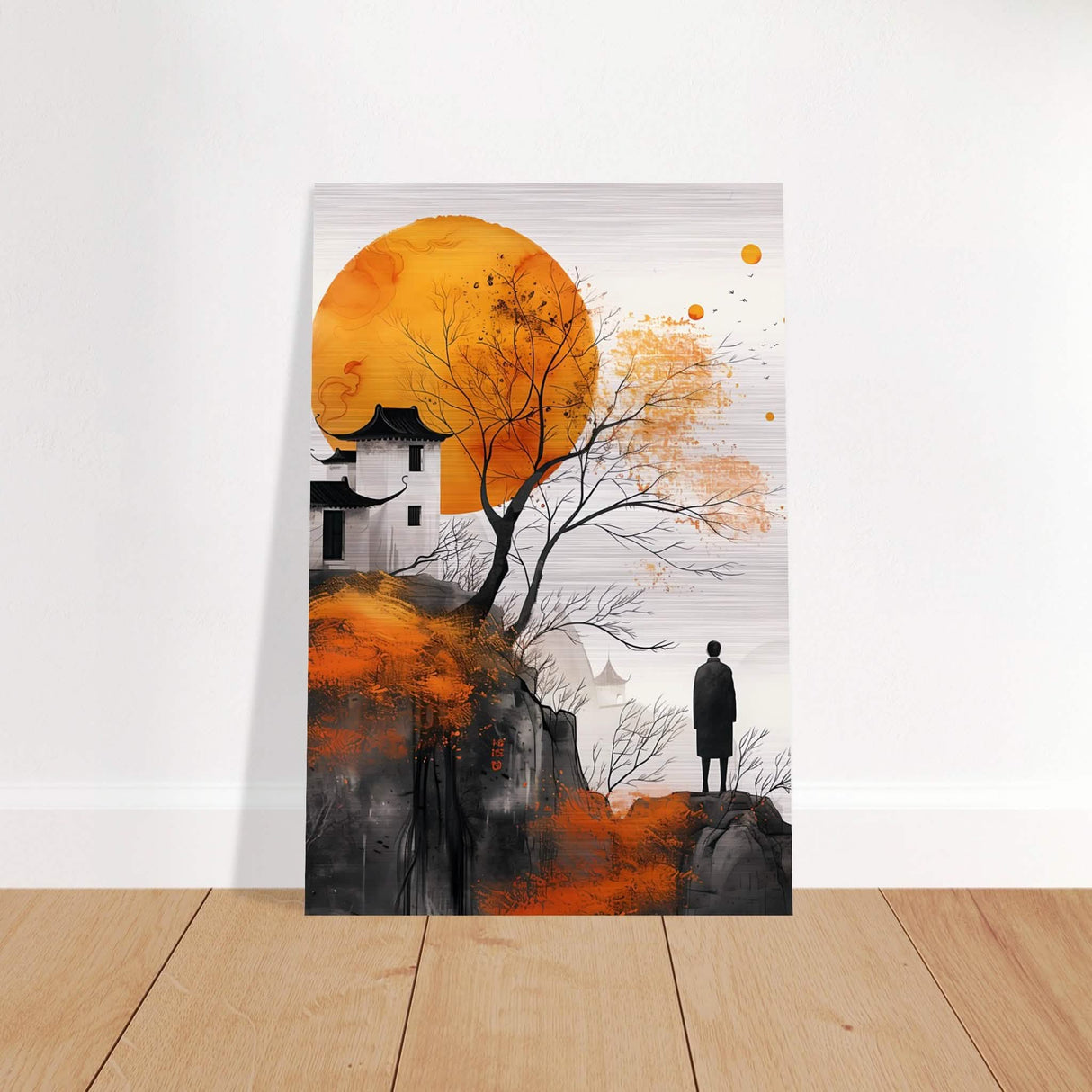 Da Vinci Modern Wall Art - Brushed Aluminum Print - 50x75 cm / 20x30″ -