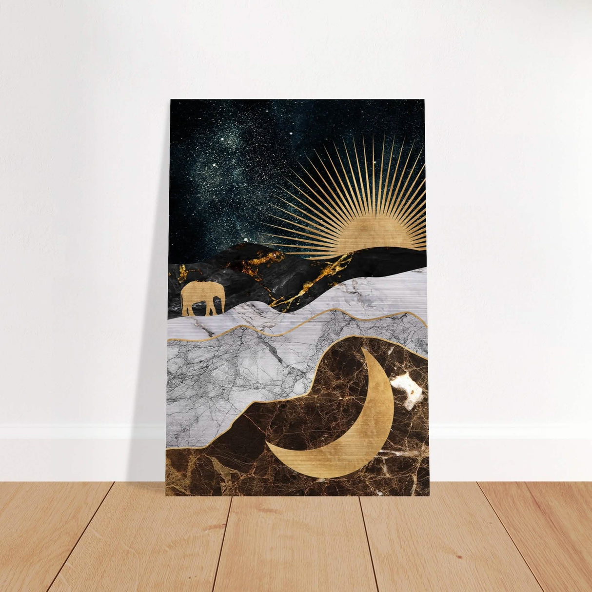 Da Vinci Modern Wall Art - Brushed Aluminum Print - 50x75 cm / 20x30″ -