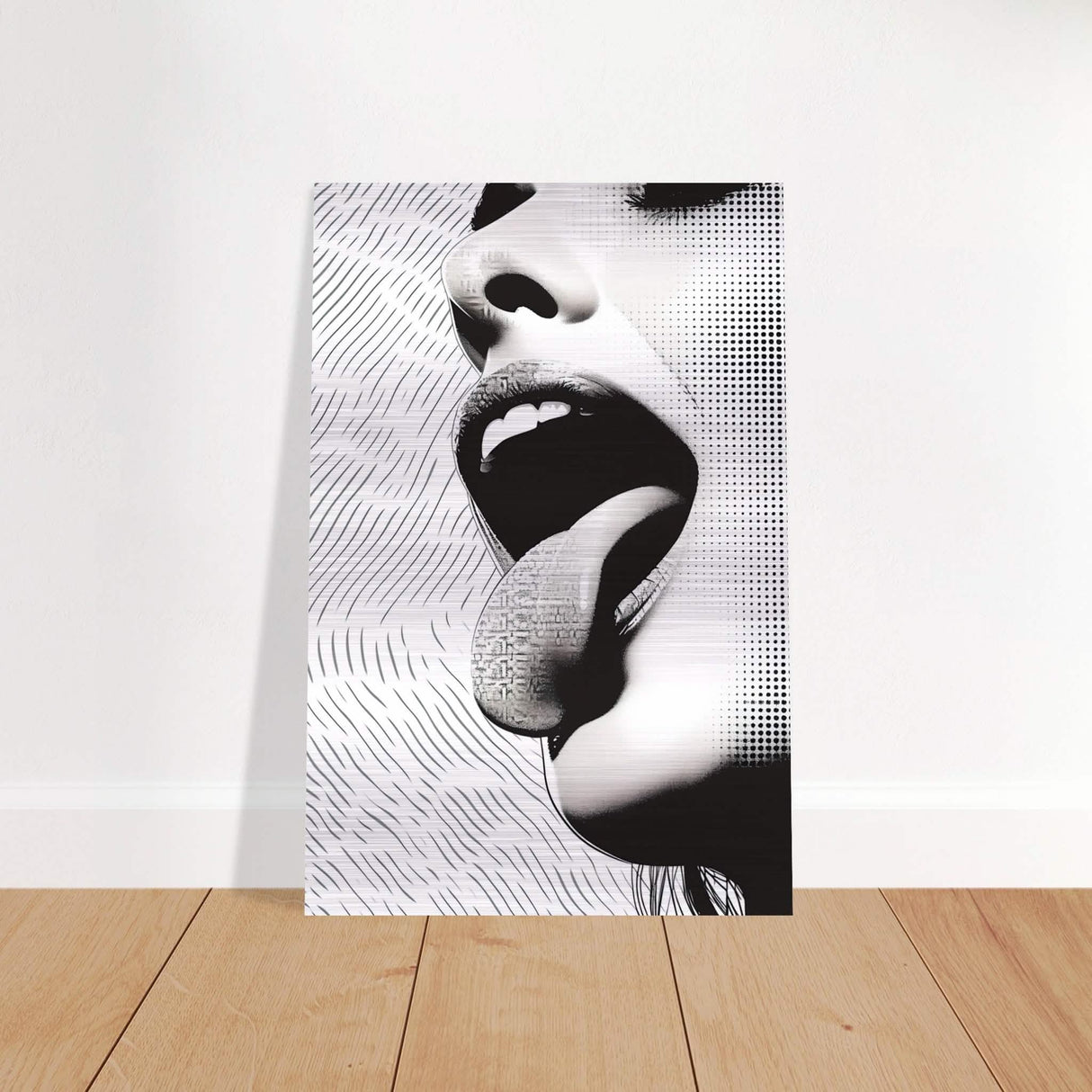 Da Vinci Modern Wall Art - Brushed Aluminum Print - 50x75 cm / 20x30″ -