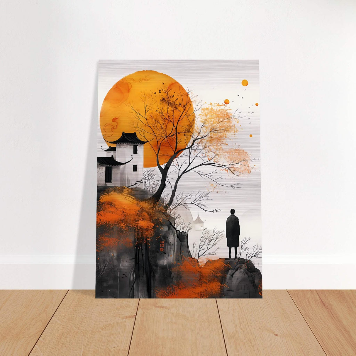 Da Vinci Modern Wall Art - Brushed Aluminum Print - 70x100 cm / 28x40″ -