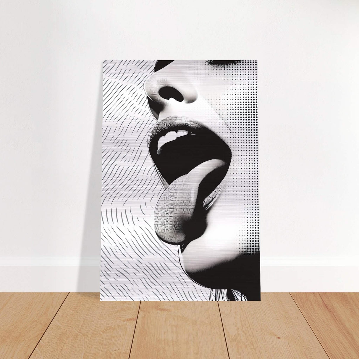 Da Vinci Modern Wall Art - Brushed Aluminum Print - 40x60 cm / 16x24″ -