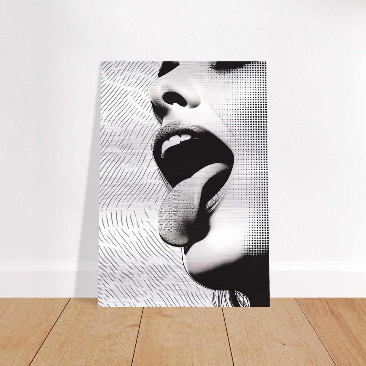 Da Vinci Modern Wall Art - Brushed Aluminum Print - 70x100 cm / 28x40″ -